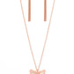 Gives Me Butterflies Copper Necklace