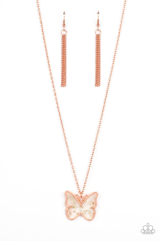 Gives Me Butterflies Copper Necklace