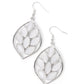 Glacial Glades - White Earring