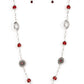 Glammed Up Goals Red Necklace