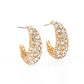 Glamorously Glimmering - Gold Earring