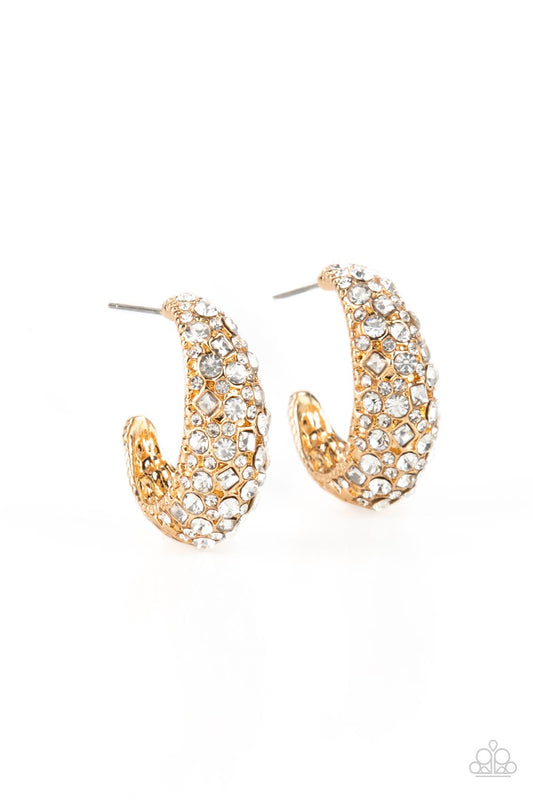 Glamorously Glimmering - Gold Earring