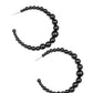 Glamour Graduate - Black Earring
