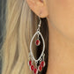 Glassy Grotto - Red Earring