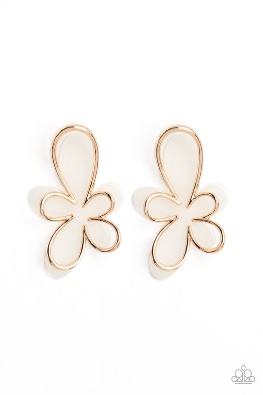 Glimmering Gardens - Gold Earring