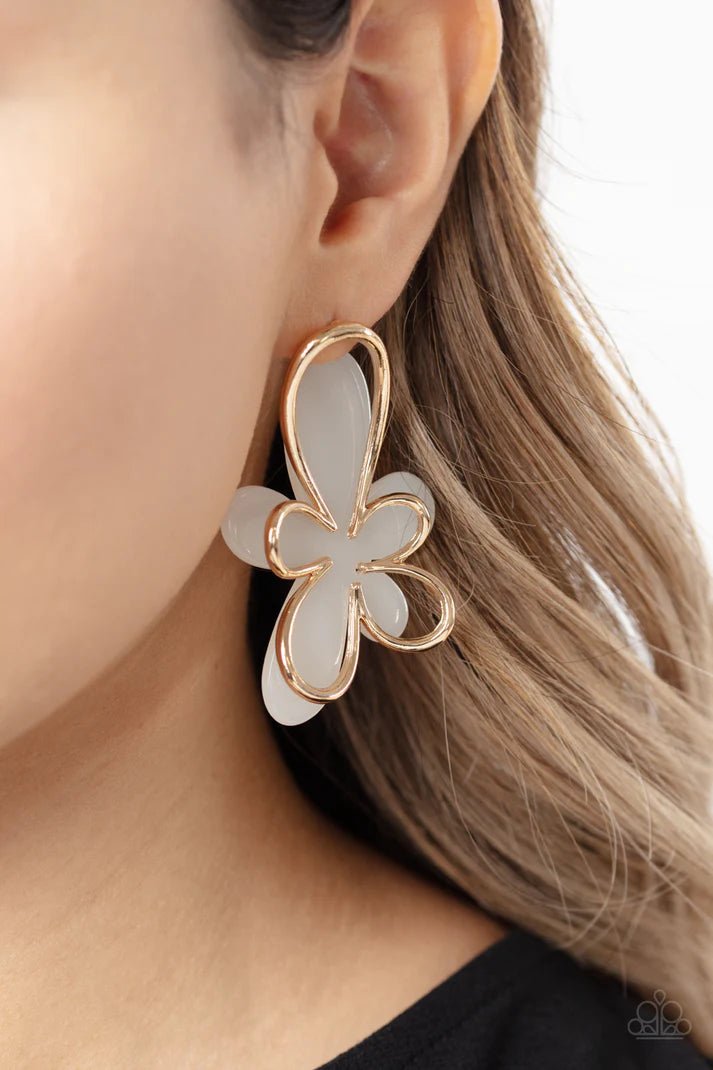 Glimmering Gardens - Gold Earring