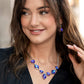 Glittering Geometrics Purple Necklace