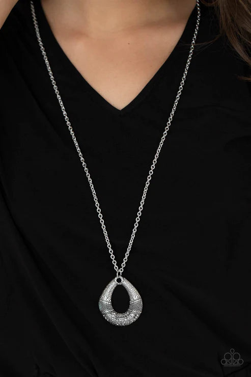 Glitz and Grind - Silver Necklace