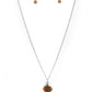 Gracefully Gemstone Brown Necklace