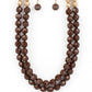 Greco Getaway - Brown Necklace