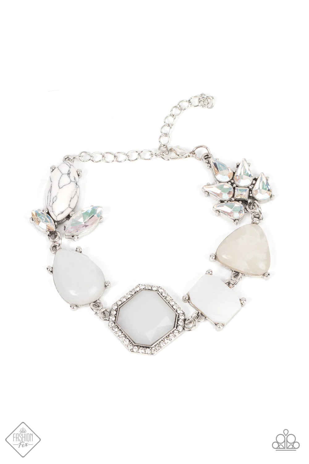 Grounding Glamour White Bracelet