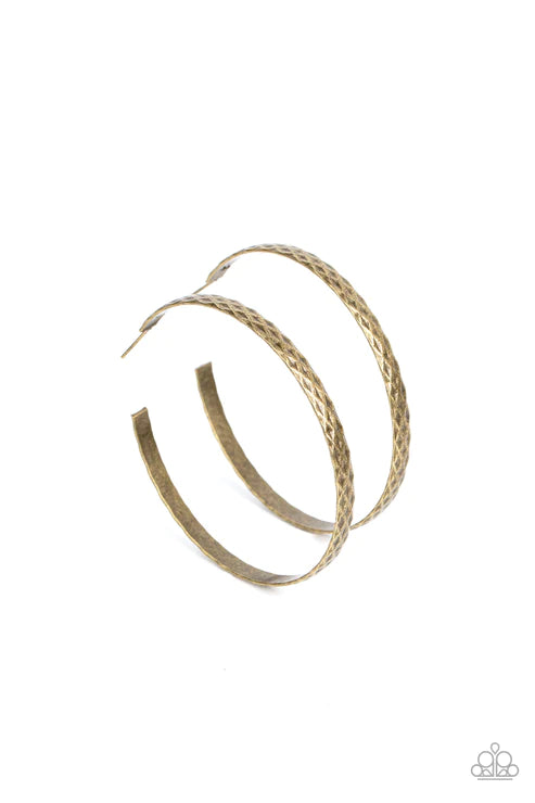 HOOP-De-Do - Brass Earring