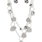 Hammered Horizons - Silver Necklace