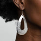 Hand It Oval - Silver Earring