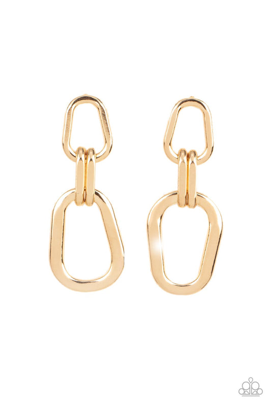 Harmonic Hardware - Gold Earrings