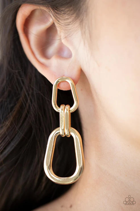 Harmonic Hardware - Gold Earrings