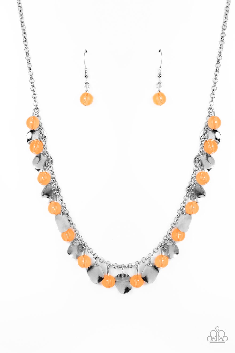 Having a Wonderful CHIME - Orange Necklace
