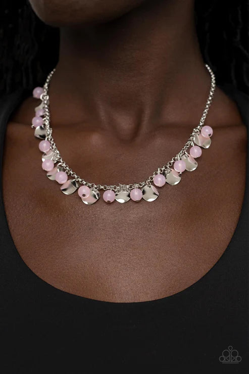 Having a Wonderful CHIME - Pink Necklace