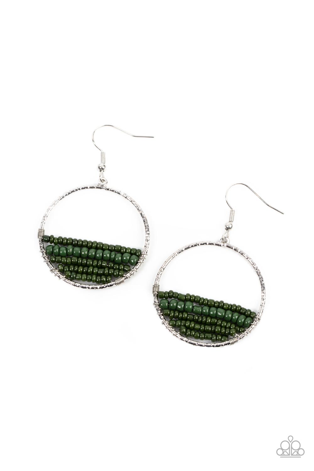 Head-Over-Horizons - Green Earring