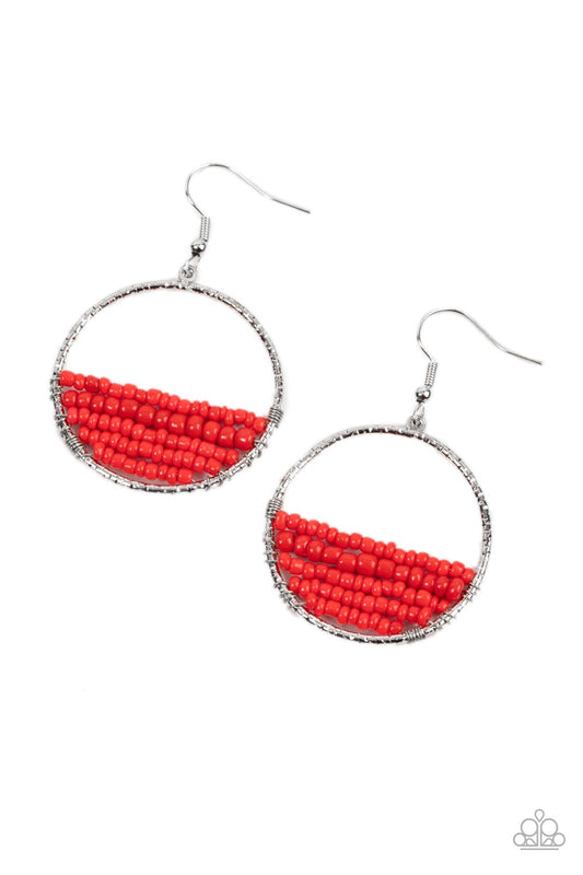 Head-Over-Horizons - Red Earring