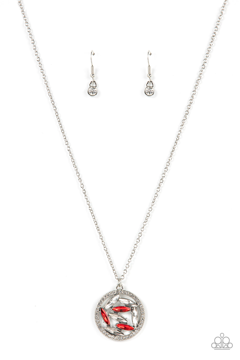 Head-Spinning Sparkle Red Necklace