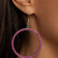 Head-Turning Halo Pink Earring