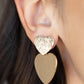Heart-Racing Refinement - Gold Earring