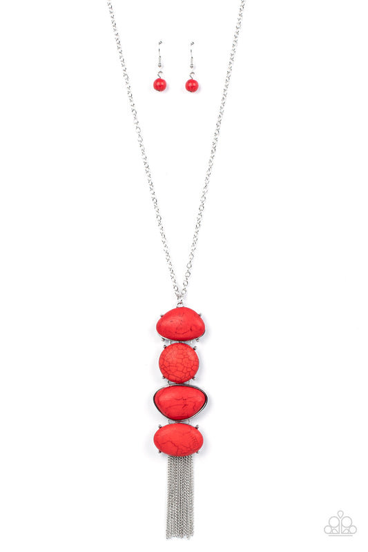 Hidden Lagoon Red Necklace