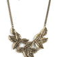 Holly Heiress Brass Necklace