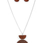 Homespun Stylist Brown Necklace