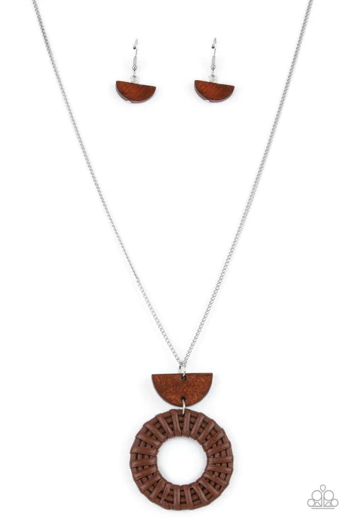 Homespun Stylist Brown Necklace