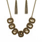 Iced Iron Brass Necklace