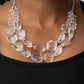 Icy Illumination - White Necklace