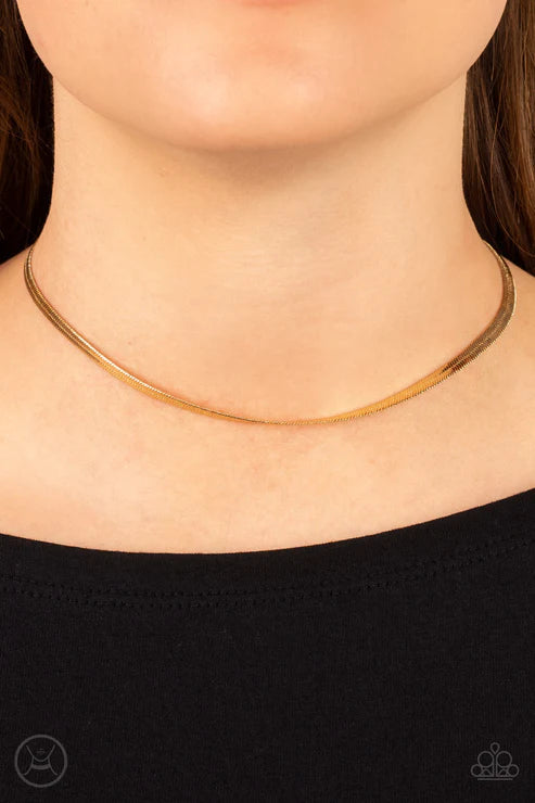 In No Time Flat Gold Necklace