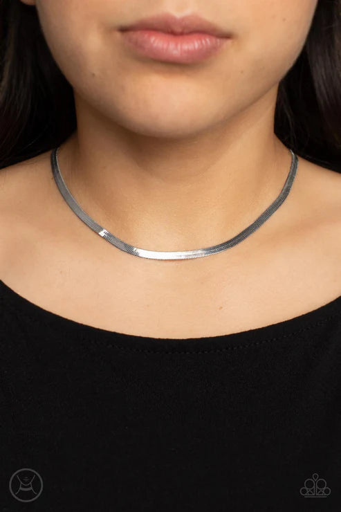 In No Time Flat Silver Necklace