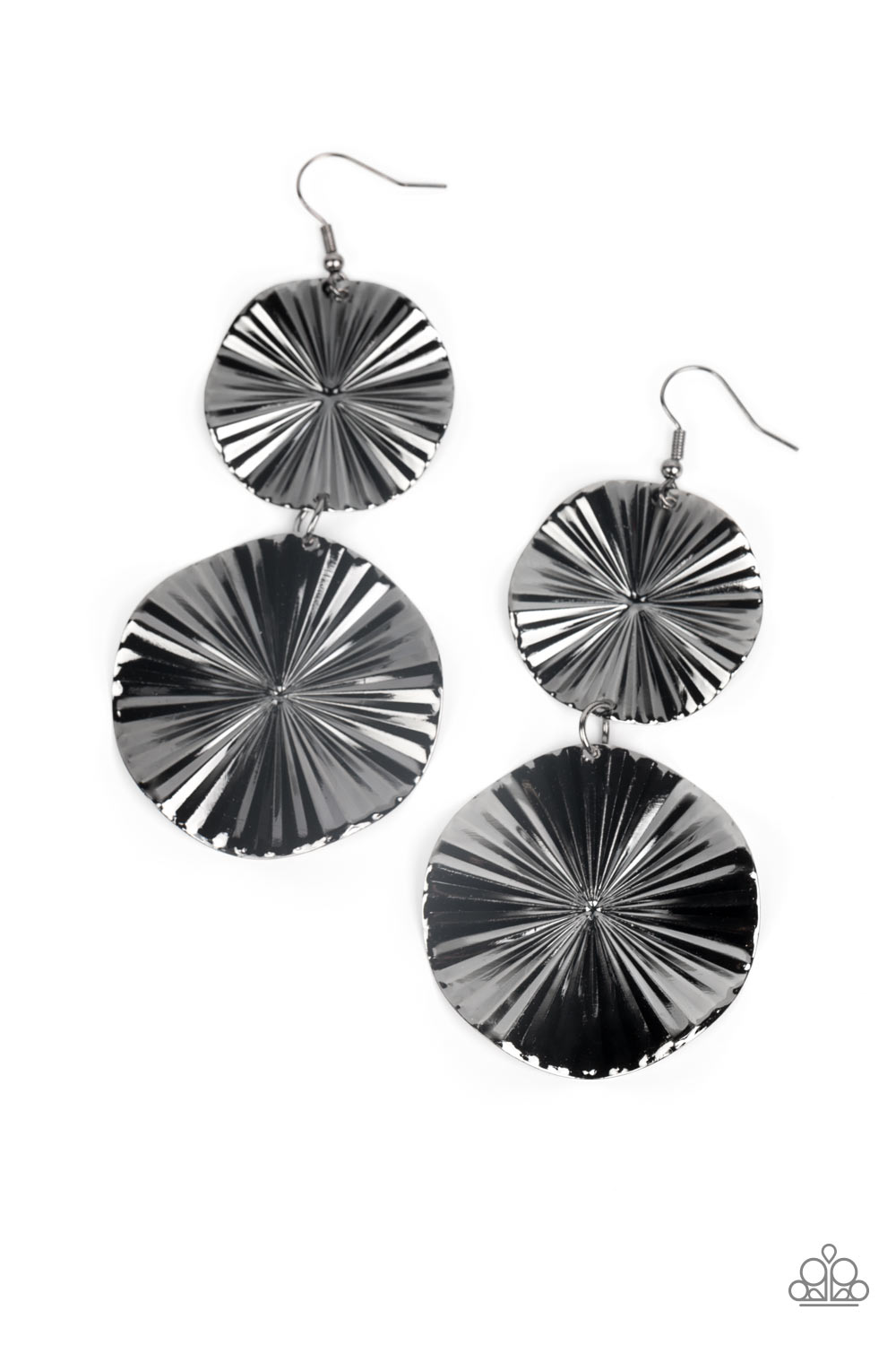 In Your Wildest FAN-tasy Black Gun Metal Earring