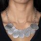 Industrial Wave Silver Necklace