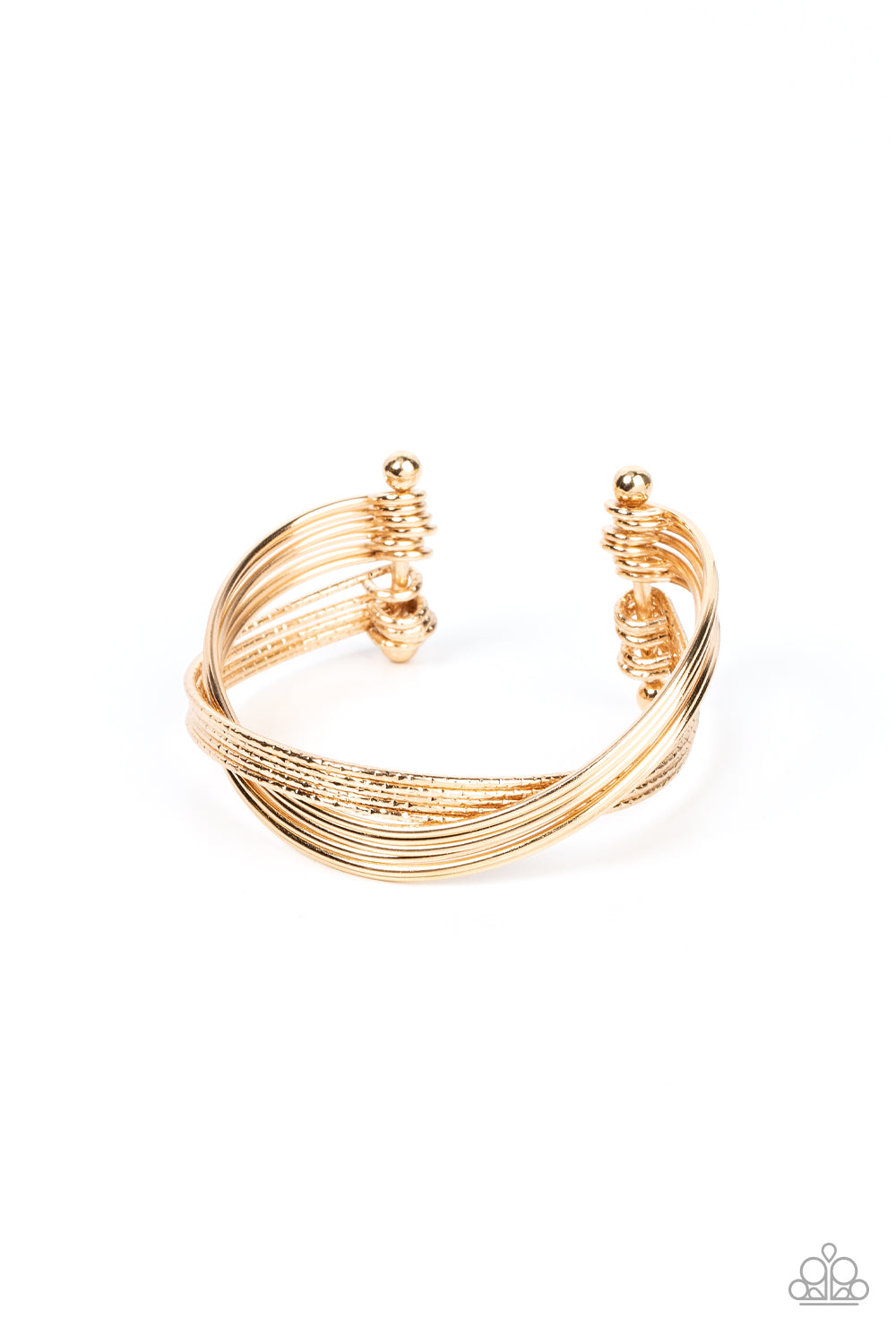 Industrialized Shimmer - Gold Bracelet