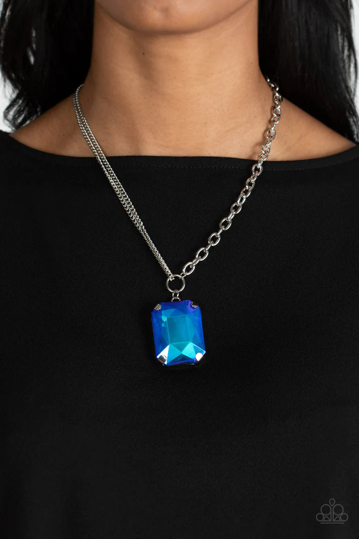 Instant Intimidation - Blue Necklace