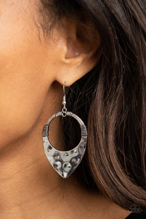 Instinctively Industrial - Silver Earring