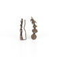 Its Just a Phase - Brass Earring