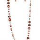 Juicy Gossip Brown Necklace