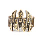 Juxtaposed Jewels - Brass Ring