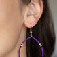 Keep Up The Good BEADWORK - Purple Earring