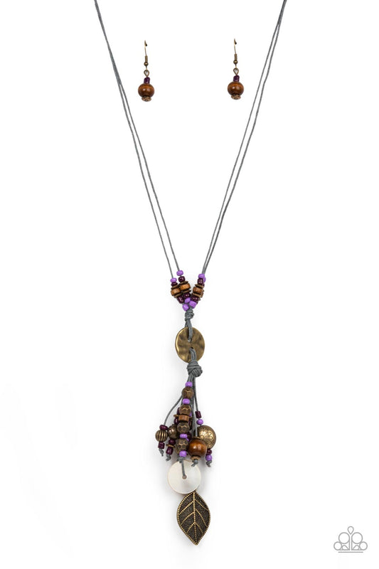 Knotted Keepsake Purple Necklace