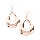 Laid-Back Leisure - Rose Gold Earring