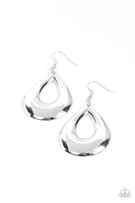 Laid-Back Leisure - Silver Earring