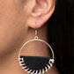 Lavishly Laid Back - Black Earring
