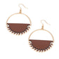 Lavishly Laid Back - Brown Earring