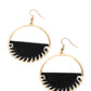 Lavishly Laid Back - Black Earring